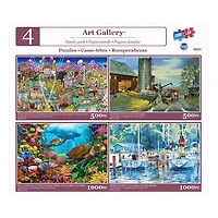 4 In 1 Art Gallery Puzzle Assortment