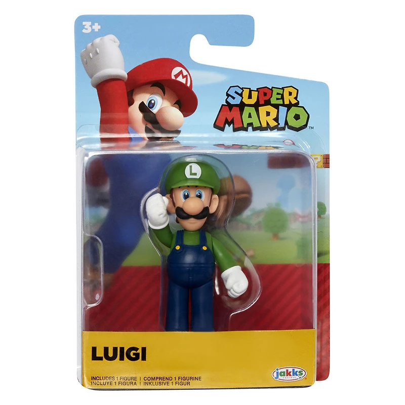 Nintendo 2.5" Mario Figures - Wave 24 - Standing Luigi