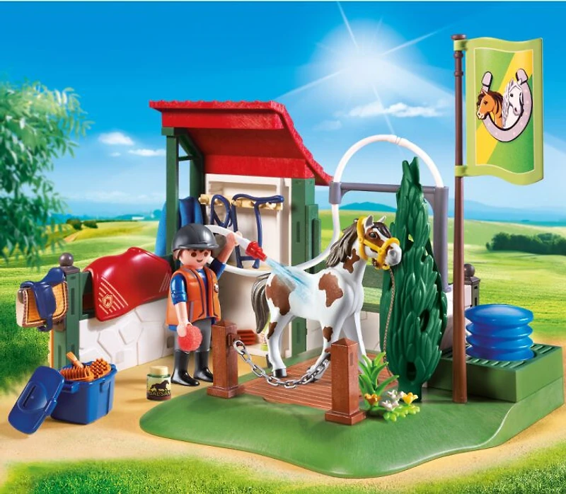 Playmobil - Box de lavage pour chevaux