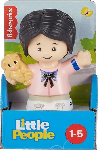 Fisher-Price Petite personne Femme avec figure de chiot pour les tout-petits et les enfants d'âge préscolaire