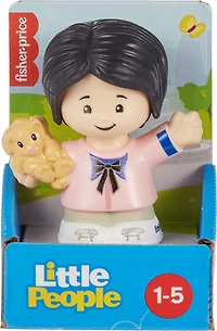 Fisher-Price Petite personne Femme avec figure de chiot pour les tout-petits et les enfants d'âge préscolaire