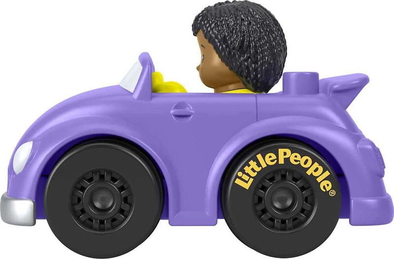 Fisher-Price Little People Wheelies Purple Convertible Toy Car
