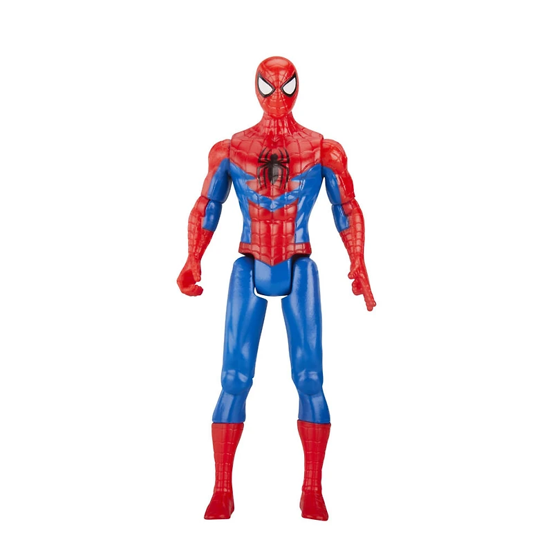 Marvel Spider-Man Aqua Web Warriors 4-Inch Spider-Man Action Figure with Refillable Water Gear Accessory