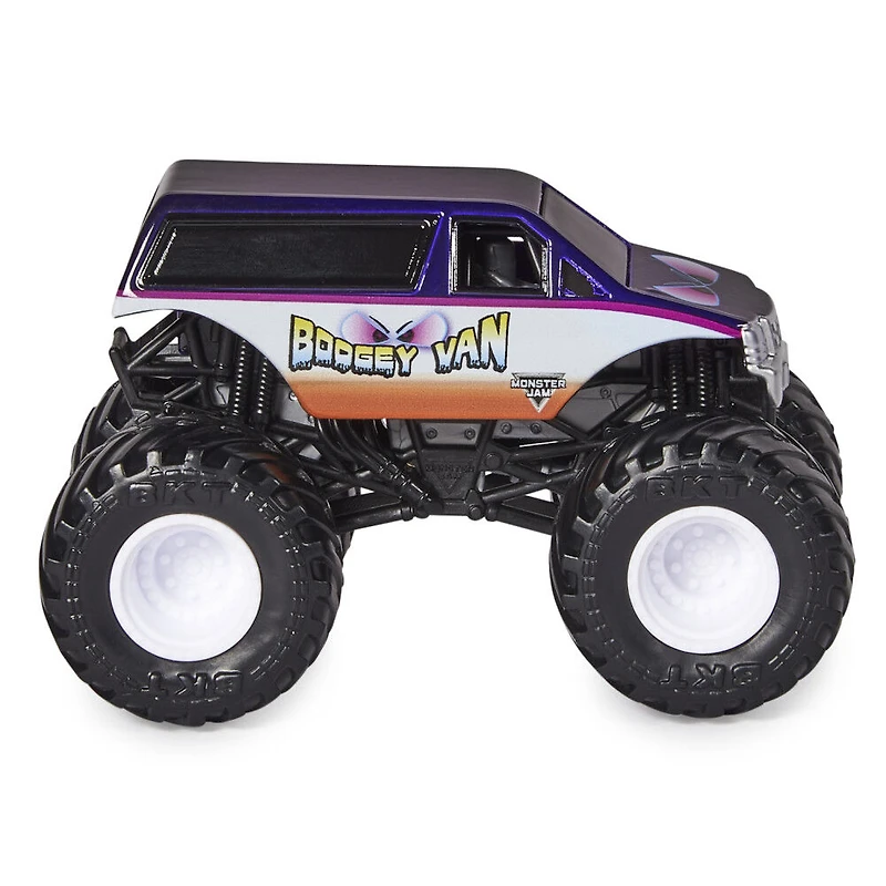 Monster Jam, Official Boogey Van Truck, Die-Cast Vehicle, 1:64 Scale