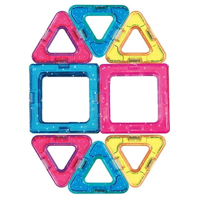 MAGNEBUILDS - 10pc Mini Magnebuilds - Glitter