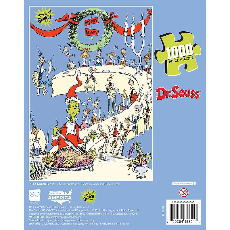 USAopoly Dr. Seuss The Grinch Feast Casse-Tête De 1,000 Pièces - Édition anglaise