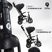 Rito Plus Folding Stroller/ Trike Black