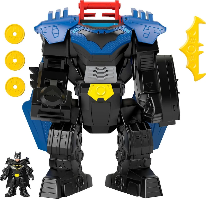 Fisher-Price Imaginext DC Super Friends Batman Flight Mech Toy with Lights, Sounds & Action Figure