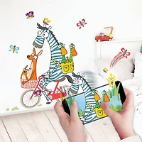 Wall Stories autocollants muraux pour enfants - Découvrir les chiffres - Autocollants muraux interactifs pour chambre d'enfants - Grand autocollant mural avec application de jeu et d'activité gratuite