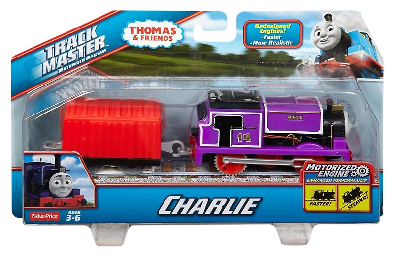 Thomas et ses amis - Fisher-Price -  Locomotive motorisée Charlie TrackMaster - Édition anglaise