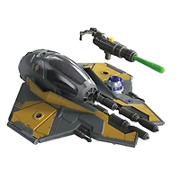 Star Wars Mission Fleet, Anakin Skywalker et chasseur Jedi, classe stellaire, figurine de 6 cm avec véhicule