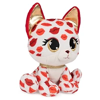 P.Lushes Pets Gem Stars Collection, peluche renard Scarlett Smooches, blanc/rouge, 15,2 cm