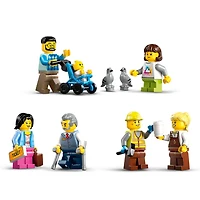 LEGO City La Gare Centrale, Ensemble pour les Amateurs de Jouets de Construction et de Modèles de Trains 60469