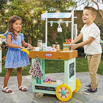 Chariot à café 2 en 1 Little TikesMD, jouet de cuisine factice pour jeu de rôle pour plusieurs enfants et tout-petits