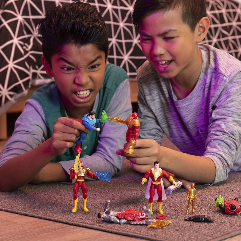 DC Comics, Figurine articulée The Flash de 10 cm avec 3 accessoires mystère