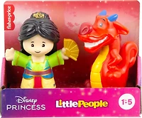 Little People Princesses Disney Coffret de 2fig. Mulan et Mushu
