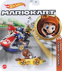 Tanooki Mario Bumble V et karts de Mario Kart de véhicules Hot Wheels
