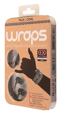 Wraps Talk Earbuds Braided Cable - Black - English Edition
