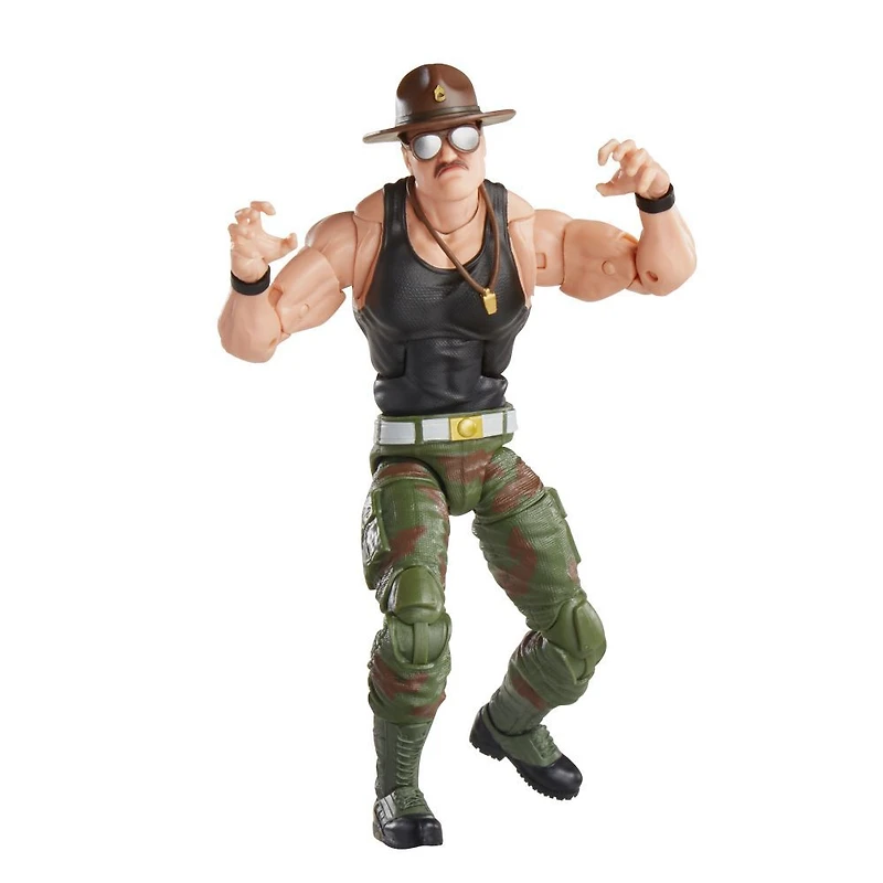 G.I. Joe Classified Series figurine Sgt Slaughter 53 de collection avec de nombreux accessoires et emballage spécial