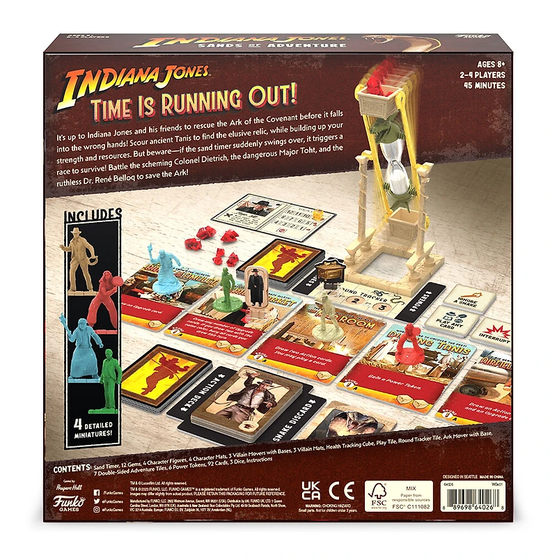 Funko Games Indiana Jones Sands Of Adventure jeu de plateau - Édition anglaise