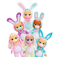 Cry Babies Tiny Cuddles Easter Lily - 9" Baby Doll | Pastel Easter Themed Bunny Pajamas