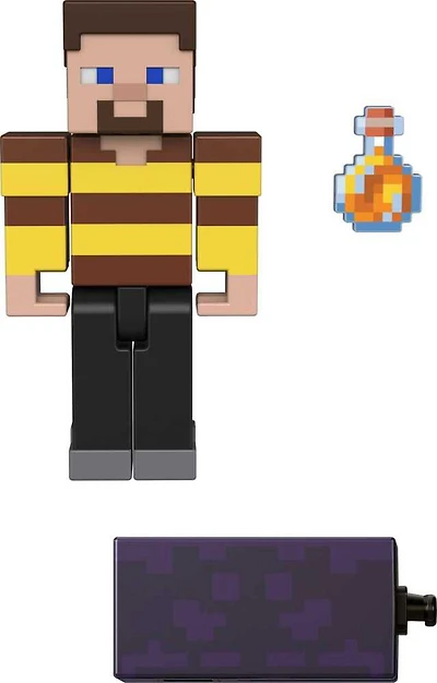 Minecraft - Figurine articulée - Steve Chandail Abeilles