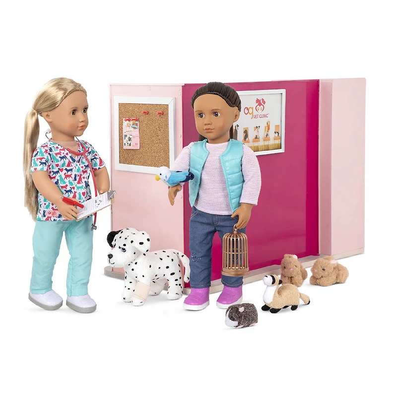Ensemble Clinique vétérinaire pour poupée 46 cm, Healthy Paws Vet Clinic, Our Generation