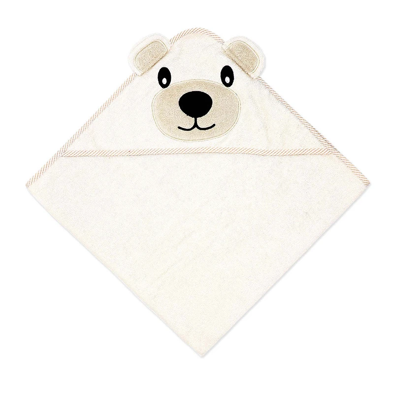 Baby Mode Signature Serviette à capuchon ours beige