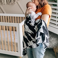 Red Rovr-Organic Cotton Muslin Swaddle Blanket