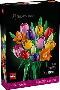 LEGO Botanicals Le Bouquet de Tulipes, Ensemble de Construction de Décor Floral pour Adultes 11501