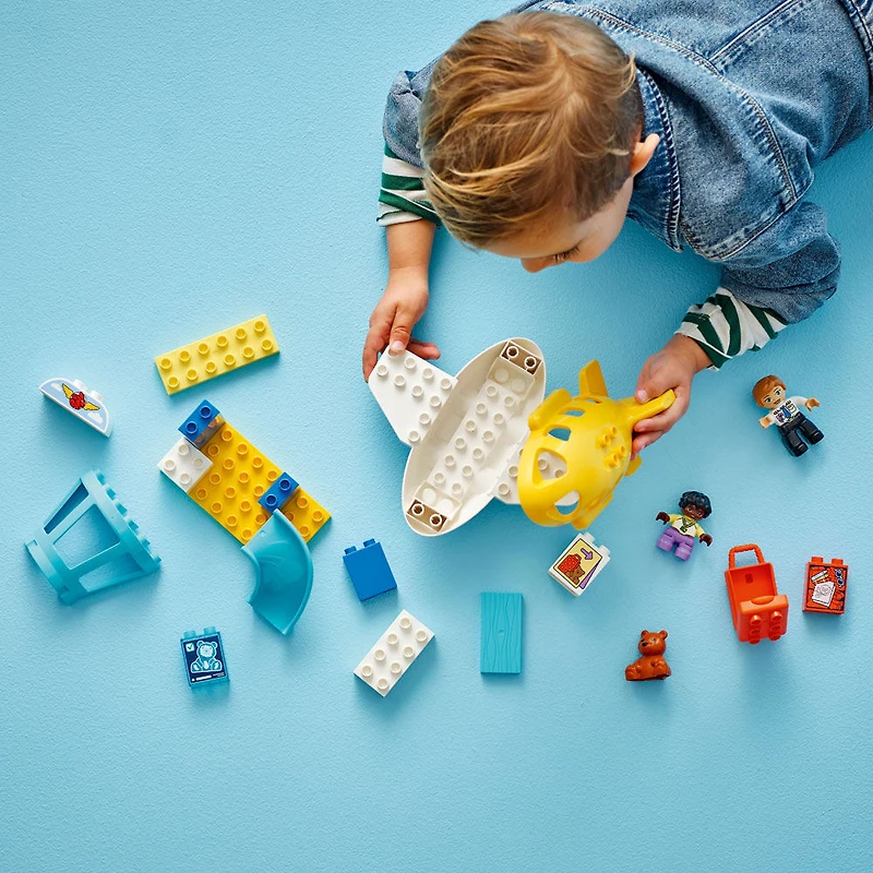 LEGO DUPLO Ma Ville La Première Fois à l'Aéroport, Jouet de Construction pour un Jeu Imaginatif 10443