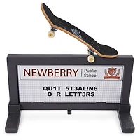 Tech Deck, Street Hits, Thank You Skateboards Fingerboard with Signage Obstacle