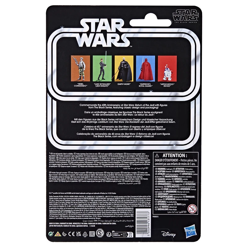 Star Wars The Black Series Darth Vader, Star Wars: Return of the Jedi 40th Anniversary 6-Inch Action Figures
