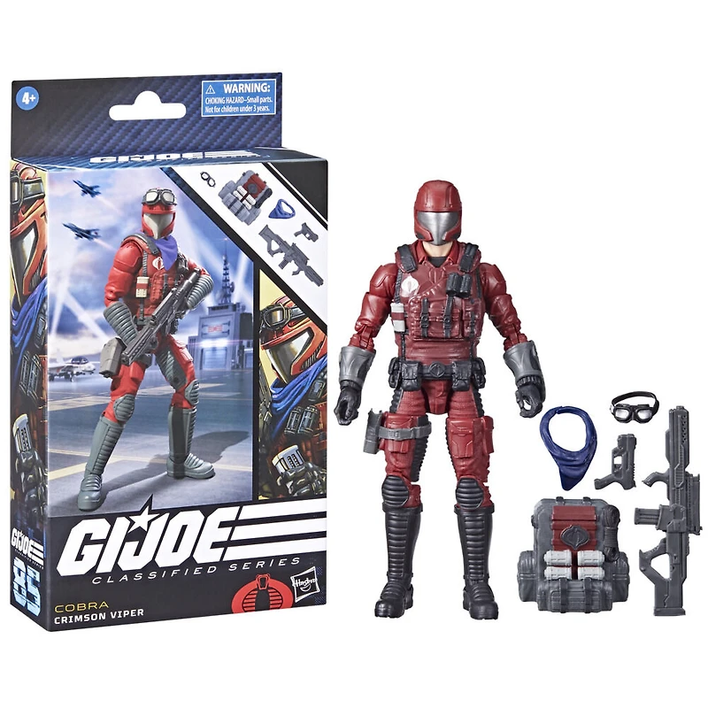 G.I. Joe Classified Series, figurine d'infanterie Crimson Viper 85 de 15 cm