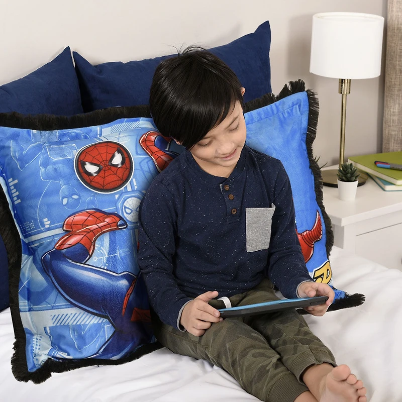 Oreiller géant en fourrure funky pour enfants Marvel Spider-Man