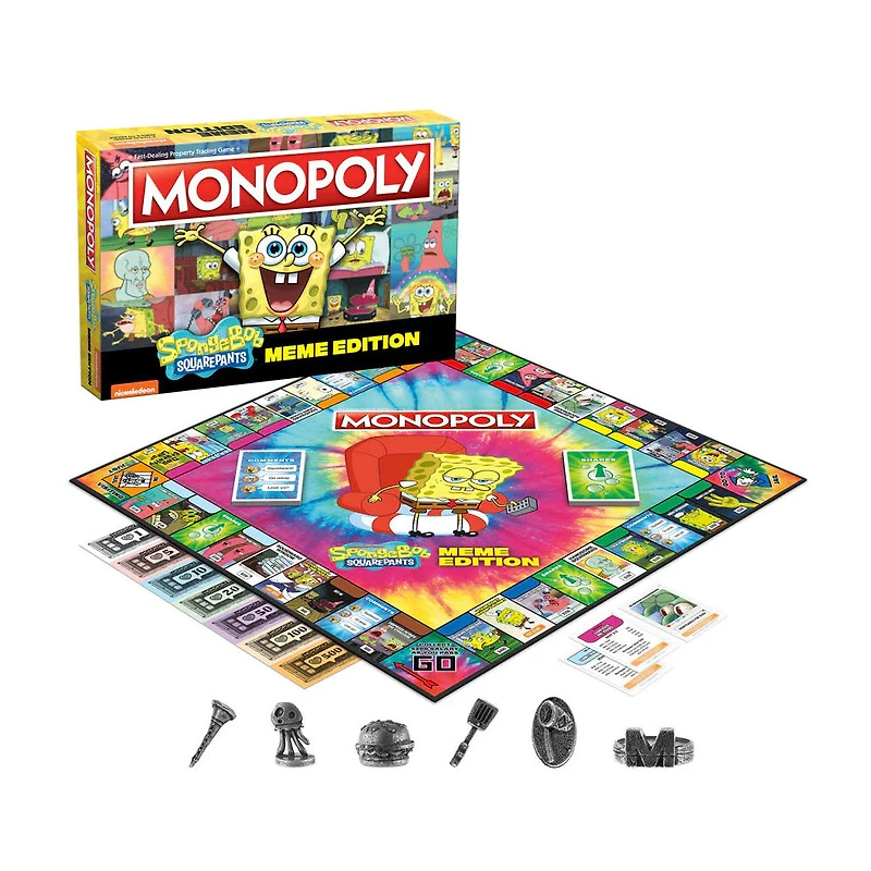 USAopoly MONOPOLY: SpongeBob SquarePants Meme Edition - Édition anglaise