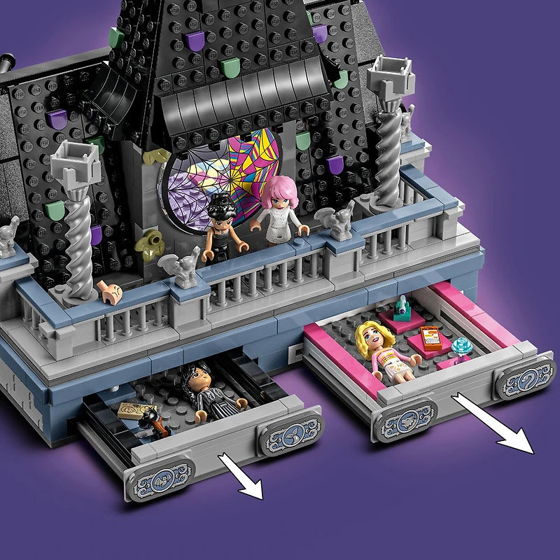 LEGO Wednesday: Wednesday & Enid's Dorm Room, Nevermore Academy Gift, 4 Minidoll Figures 76781