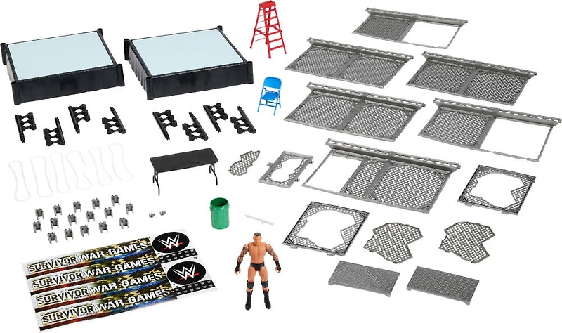 WWE-Coffret Les Guerriers du Ring Survivor Series-coffret avec 2rings