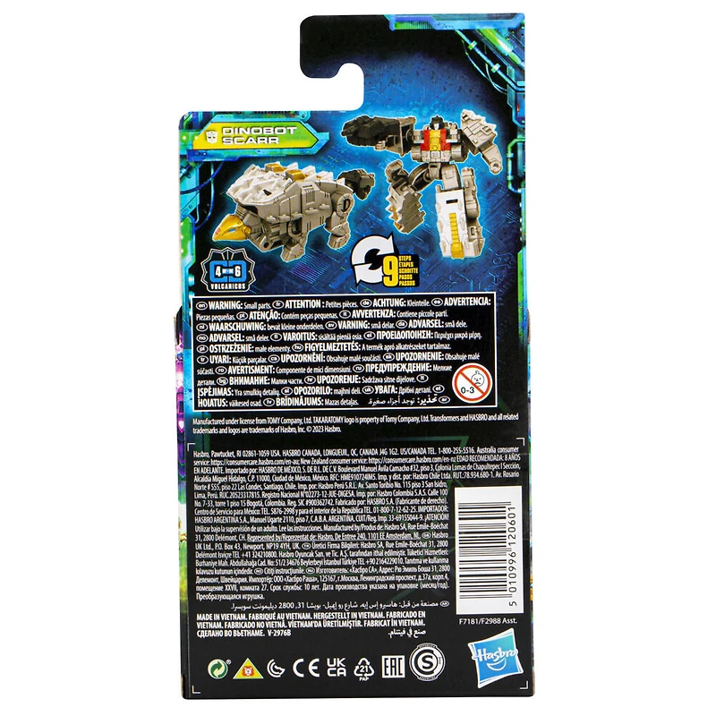 Transformers Generations Legacy Evolution, figurine Dinobot Scarr classe Origine de 8,5 cm