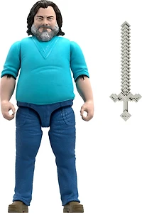 Minecraft Steve Large-Scale Action Figure, 12-inch Character Collectible Inspired by the Movie