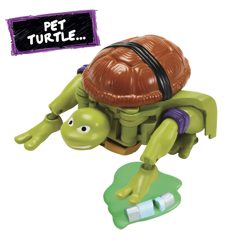 Tales of Teenage Mutant Ninja Turtles: Mutations Deluxe - Figurine de Donatello Pet to Ninja