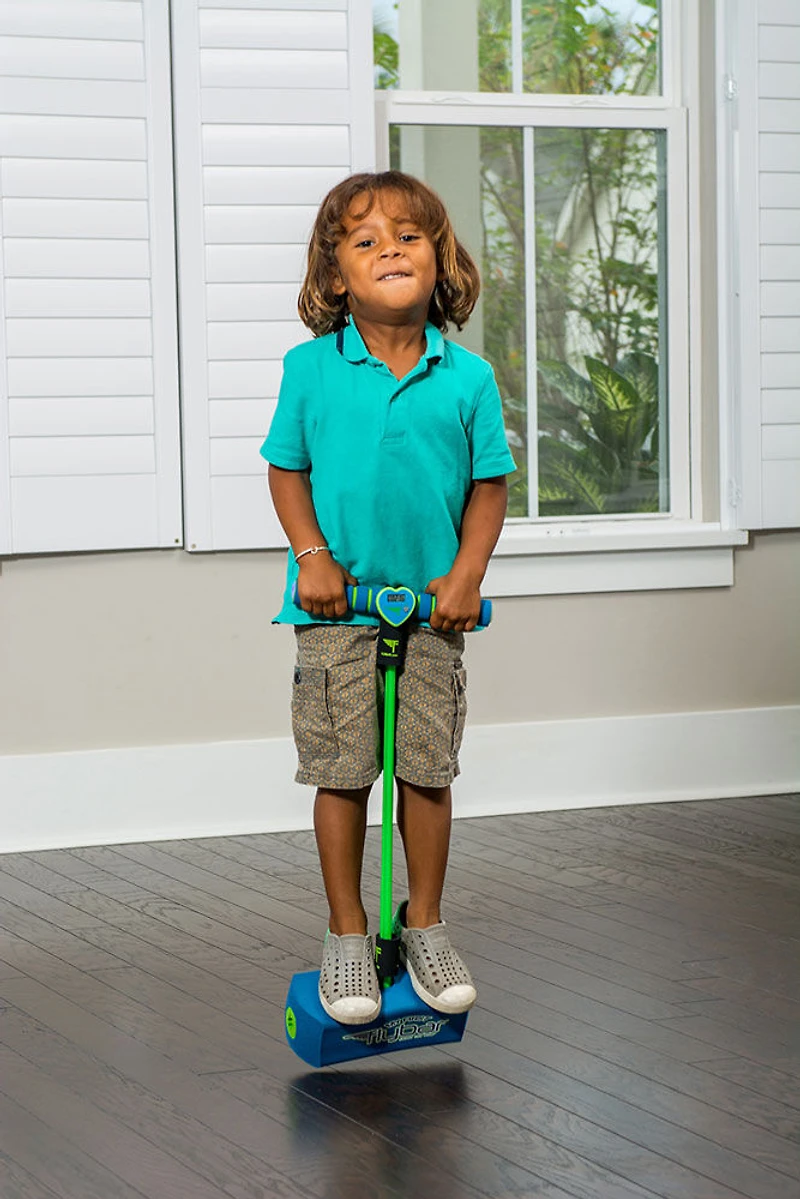 Flybar Mon Premier bâton de pogo en mousse (Bleu LED)