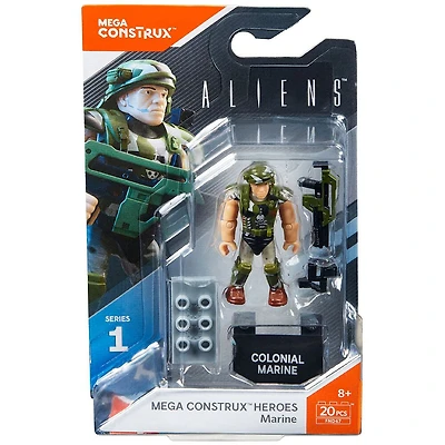 Mega Construx - Héros - Aliens - Micro-figurine articulée - Marine