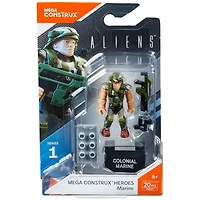 Mega Construx - Héros - Aliens - Micro-figurine articulée - Marine