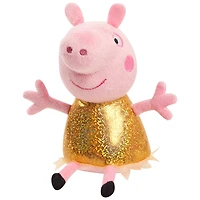 Peluche à Grains Peppa Pig de 20 cm (8 pouces) Hollywood Peppa, Petit Animal en Peluche Très Doux A Câliner