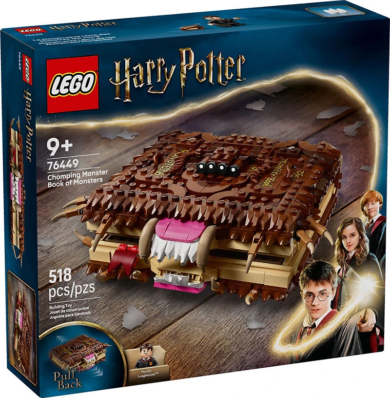LEGO Harry Potter Le Monstrueux Livre des Monstres qui Mord, Jouet de Sorcier, Ensemble Fantastique 76449