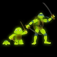 Les Tortues Ninja Mutantes: Mutant Mayhem Making of a Turtle 3Pk Figure Leonardo Bundle - Notre exclusivité