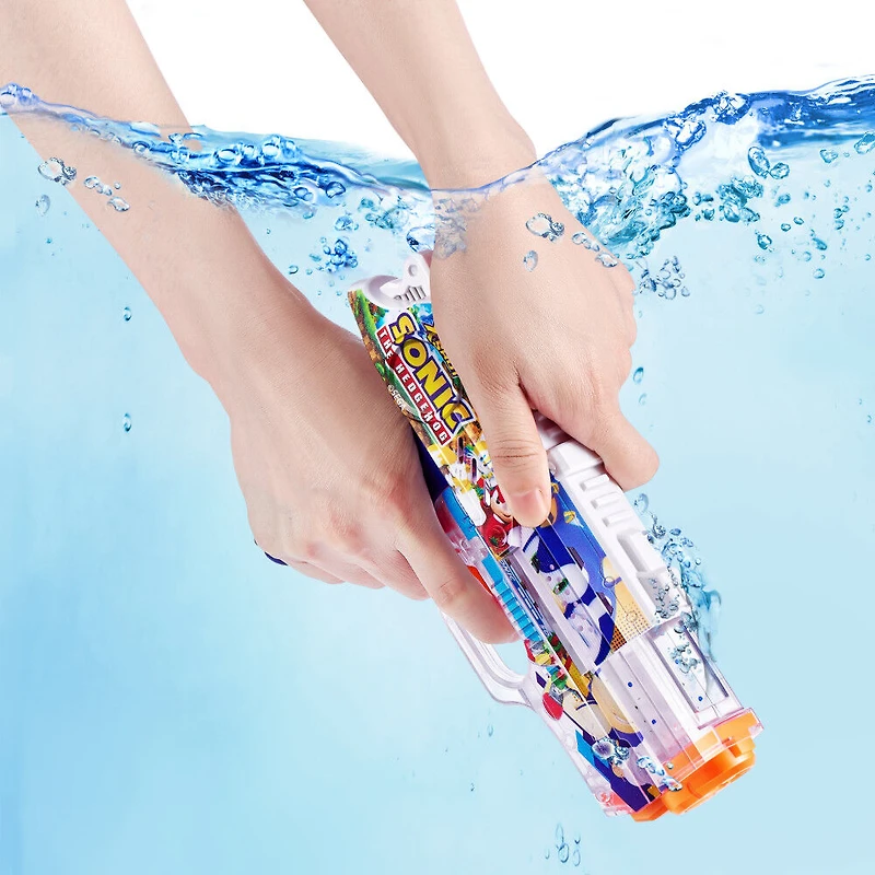 XSHOT Fast-Fill Skins Nano Sonic The Hedgehog Pistolet à Eau de ZURU