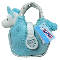 Gipsy - Lovely Bags (Licorne blanche et bleue dans un sac à main bleu).