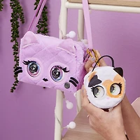 Micro Purse Pets, Chaton 24K Kitt-tea, Petit sac à main élégant qui lève les yeux au ciel